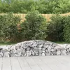 Image de vidaXL Paniers à gabions arqués 3 pcs 400x50x40/60 cm Fer galvanisé3146958