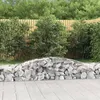 Image de Vidaxl Paniers Ã Gabions ArquÃ©s 7 Pcs 400x50x40/60 Cm Fer GalvanisÃ©
