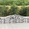 Image de vidaXL Paniers à gabions arqués 2 pcs 400x50x60/80 cm Fer galvanisé3146970