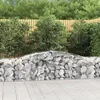 Image de Vidaxl Paniers Ã Gabions ArquÃ©s 3 Pcs 400x50x60/80 Cm Fer GalvanisÃ©
