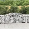 Image de vidaXL Paniers à gabions arqués 4 pcs 400x50x80/100 cm Fer galvanisé3146985