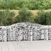 Image de Vidaxl Paniers Ã Gabions ArquÃ©s 4 Pcs 400x50x80/100 Cm Fer GalvanisÃ©