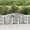 Image de Vidaxl Paniers Ã Gabions ArquÃ©s 8 Pcs 400x50x80/100 Cm Fer GalvanisÃ©