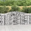 Image de vidaXL Paniers à gabions arqués 4 pcs 400x50x100/120 cm Fer galvanisé3146998