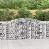 Image de vidaXL Vidaxl Paniers À Gabions Arqués 4 Pcs 400x50x100/120 Cm Fer Galvanisé