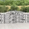 Image de vidaXL Paniers à gabions arqués 9 pcs 400x50x100/120 cm Fer galvanisé