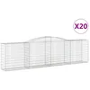 Image de vidaXL Vidaxl Paniers À Gabions Arqués 20 Pcs 400x50x100/120 Cm Fer Galvanisé