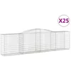 Image de vidaXL Vidaxl Paniers À Gabions Arqués 25 Pcs 400x50x100/120 Cm Fer Galvanisé