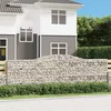 Image de Vidaxl Paniers Ã Gabions ArquÃ©s 3 Pcs 400x50x120/140 Cm Fer GalvanisÃ©