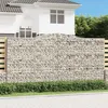 Image de vidaXL Vidaxl Paniers À Gabions Arqués 15 Pcs 400x50x200/220 Cm Fer Galvanisé