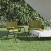 Image de vidaXL Chaises de camping lot de 2 Vert 54x43x59 cm Tissu Oxford319483