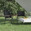 Image de vidaXL Chaises de camping lot de 2 Noir 54x55x78 cm Tissu Oxford319485