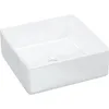 Image de Lavabo blanc 37x37x13 cm cÃ©ramique carrÃ© vidaXL vidaXL