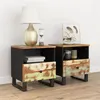Image de vidaXL Tables de chevet 2 pcs Bois de récupération et d'ingénierie350653