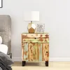 Image de vidaXL Table de chevet 50x33x60cm Bois de récupération et d'ingénierie350658