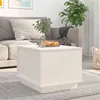Image de vidaXL Table basse Blanc 40x50x35 cm Bois massif de pin