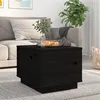 Image de vidaXL Table basse Noir 40x50x35 cm Bois massif de pin813414