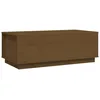 Image de vidaXL Vidaxl Table Basse Marron Miel 100x50x35 Cm Bois Massif De Pin