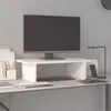 Image de vidaXL Support de moniteur Blanc 50x27x15 cm Bois de pin solide813975