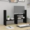 Image de vidaXL Support pour moniteur Noir (39-72)x17x43 cm Bois de pin solide814013