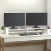 Image de vidaXL Support de moniteur Blanc 100x27x15 cm Bois de pin solide814025