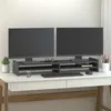 Image de vidaXL Support de moniteur Gris 100x27x15 cm Bois de pin solide814026