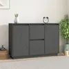 Image de vidaXL Buffet Gris 111x34x75 cm Bois massif de pin814311