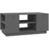 Image de vidaXL Table basse Gris 90x49x40,5 cm Bois massif de pin