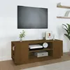 Image de vidaXL Meuble TV Marron miel 110x35x40,5 cm Bois de pin massif814412