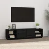 Image de vidaXL Meuble TV Noir 156x40x40 cm Bois de pin massif814458