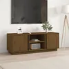 Image de vidaXL Meuble TV Marron miel 110x35x40,5 cm Bois de pin massif814477