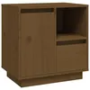 Image de vidaXL Table de chevet Marron miel 50x34x50 cm Bois de pin massif