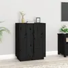 Image de vidaXL Buffet Noir 60x35x80 cm Bois massif de pin814493
