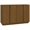 Image de vidaXL Vidaxl Buffet Marron Miel 120x35x80 Cm Bois Massif De Pin