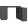 Image de vidaXL Bureau Gris 110x50x75 cm Bois massif de pin