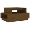 Image de vidaXL Table basse Marron miel 80x55x40,5 cm Bois massif de pin