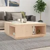 Image de vidaXL Table basse 100x101x40,5 cm Bois massif de pin814519