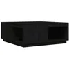 Image de vidaXL Table basse Noir 100x101x40,5 cm Bois massif de pin