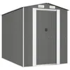 Image de Vidaxl Abri De Jardin Gris Clair 192x274x223 Cm Acier GalvanisÃ©