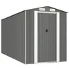 Image de Vidaxl Abri De Jardin Gris Clair 192x523x223 Cm Acier GalvanisÃ©