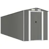 Image de vidaXL Vidaxl Abri De Jardin Gris Clair 192x855x223 Cm Acier Galvanisé