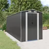 Image de vidaXL Abri de jardin Anthracite 192x523x223 cm Acier galvanisé