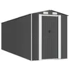 Image de Vidaxl Abri De Jardin Anthracite 192x689x223 Cm Acier GalvanisÃ©