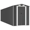 Image de vidaXL Vidaxl Abri De Jardin Anthracite 192x772x223 Cm Acier Galvanisé
