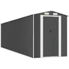 Image de vidaXL Vidaxl Abri De Jardin Anthracite 192x855x223 Cm Acier Galvanisé