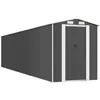Image de vidaXL Vidaxl Abri De Jardin Anthracite 192x938x223 Cm Acier Galvanisé