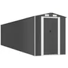 Image de vidaXL Vidaxl Abri De Jardin Gris Clair 192x108x223 Cm Acier Galvanisé