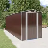 Image de vidaXL Abri de jardin Marron foncé 192x606x223 cm Acier galvanisé3147465