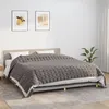 Image de vidaXL Couverture lestée Gris 235x290 cm 15 kg Tissu