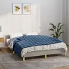 Image de Vidaxl Couverture LestÃ©e Bleu 138x200 Cm 10 Kg Tissu